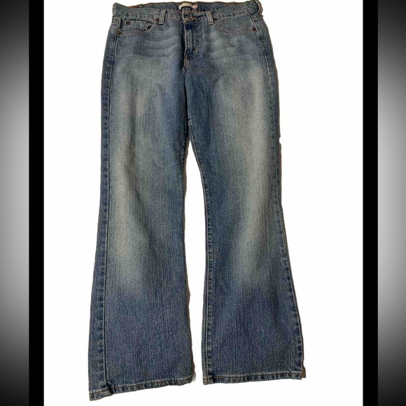 Levi's 505 Jeans Women's 10s Blue Medium Wash Straight Leg Jeans - Picture 1 of 9